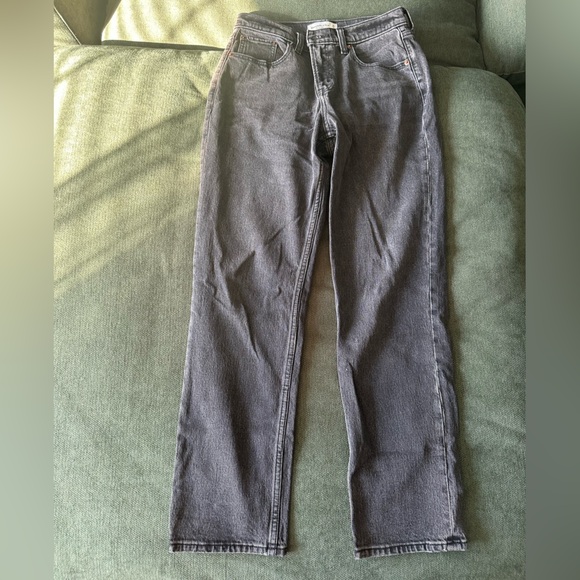 Abercrombie & Fitch Black Straight Leg Jeans - Picture 5 of 7